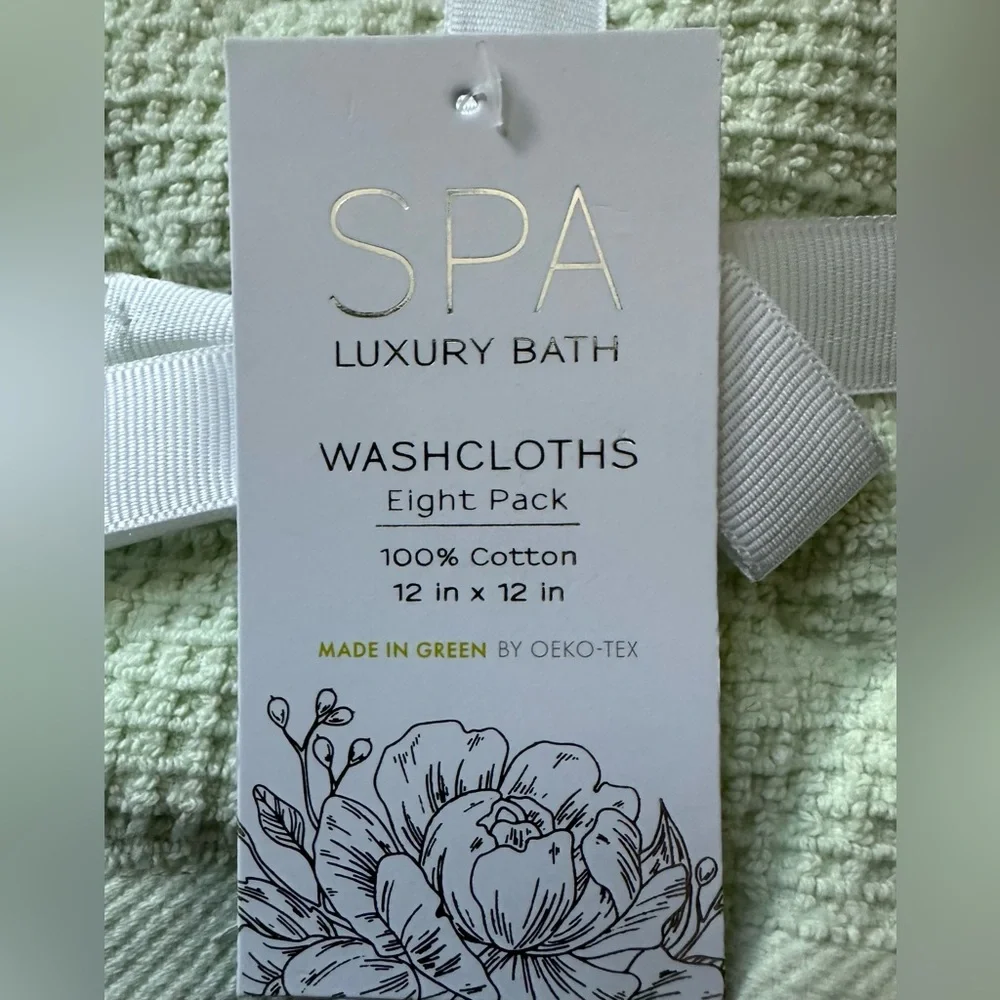 🎁8PC SPA Luxury Bath Washcloths - 12” x 12” - Multi Color